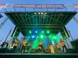 Columbus band MojoFlo performs at the 2023 Columbus Arts Festival